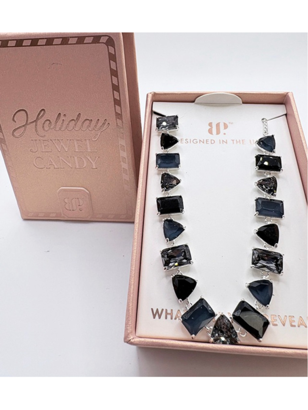 Holiday Jewel Candy Bracelet, Luxe Licorice, silver plating BR4195